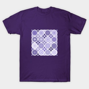 repeating pattern with boho style circles, lavender color T-Shirt